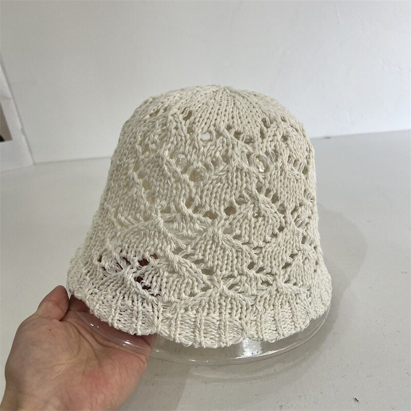 Crochet Foldable Bucket Hat - DippedShop Wholesale - #9635