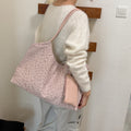 Retro Leopard Print Shopping Tote Bag 6W10BBG2483