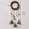 Retro Handmade Rattan Metal Bell Wind Chime 6H7HLS180