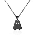 Simple Halloween Pumpkin Ghost Choker Necklace 6W6JNC613