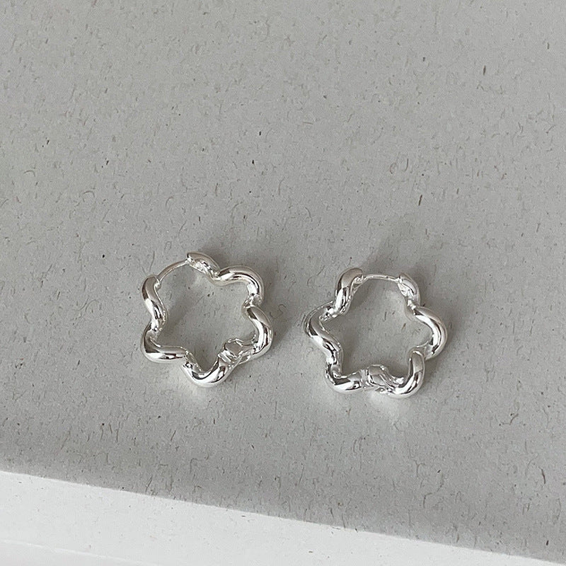 Chunky Hollow Geometric Hoop Earrings - DippedShop Wholesale - #9395