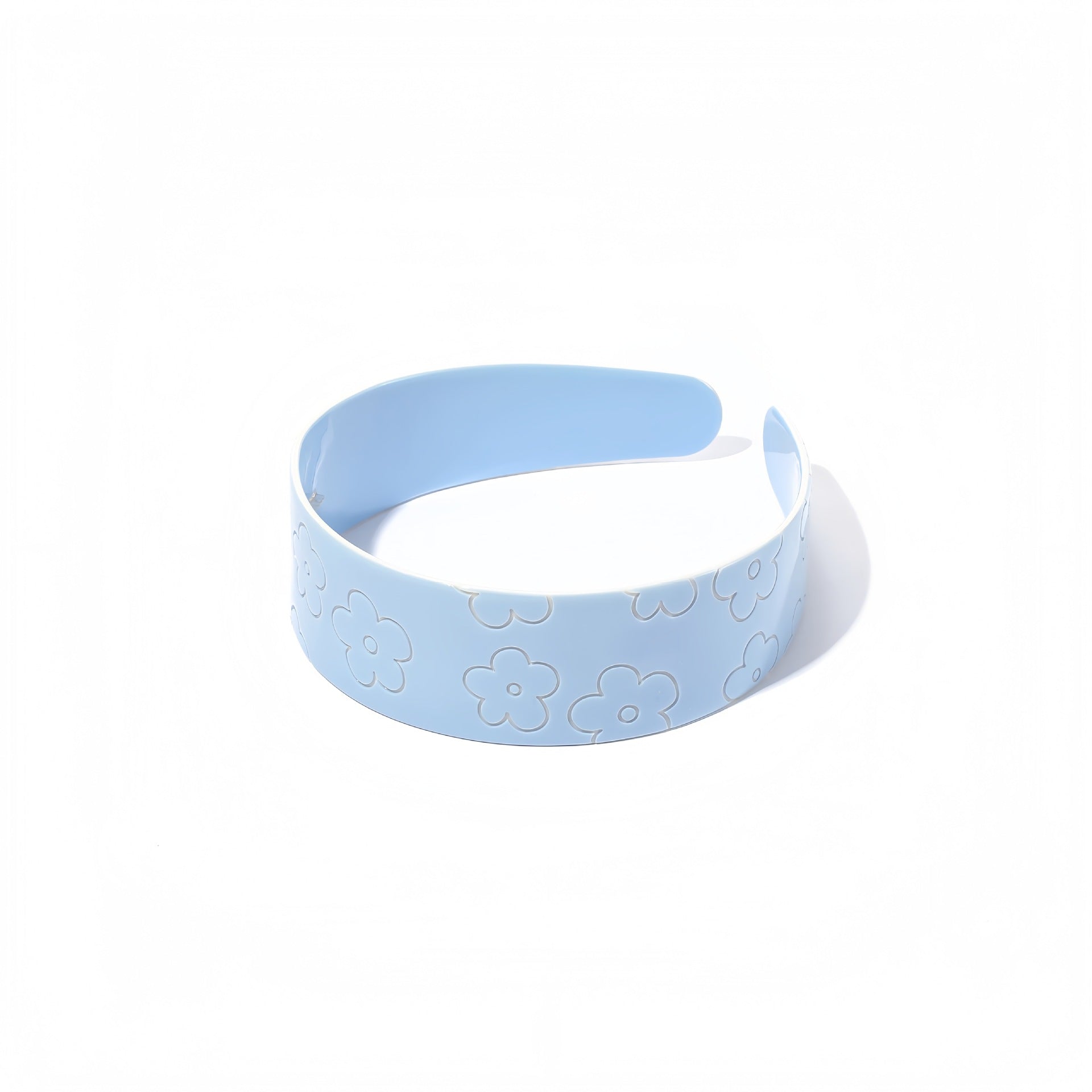 Sweet Floral Pattern Solid Color Wide Headband MK2PIM6W6HBD69