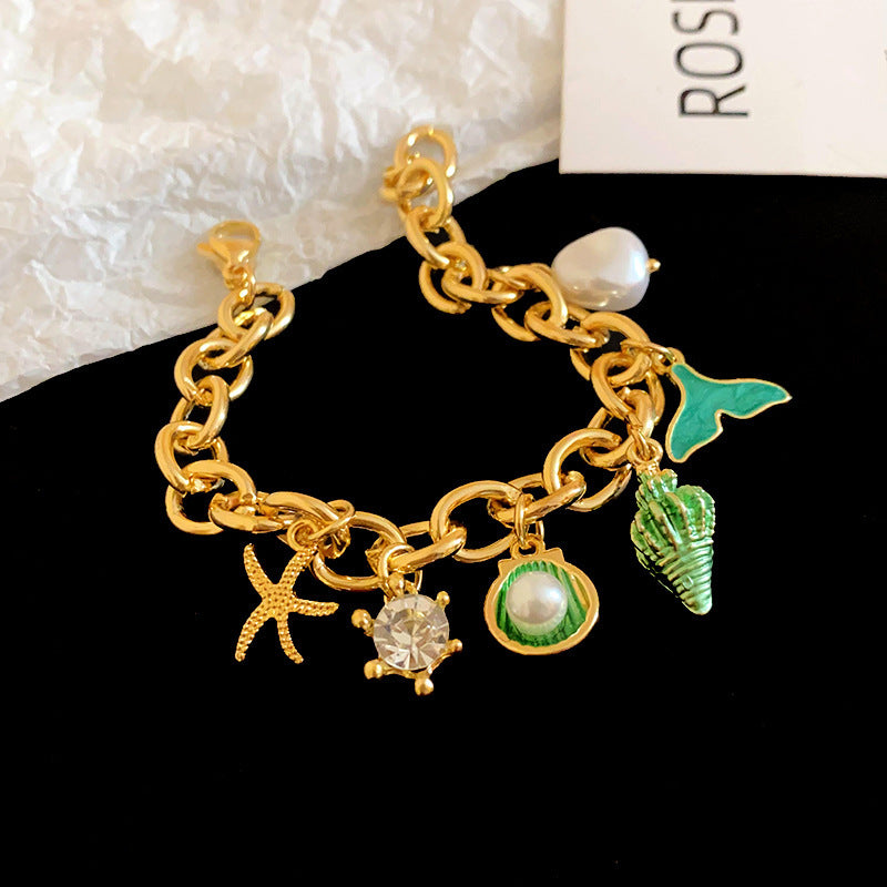 Chunky Starfish Shell Charm Li - DippedShop Wholesale - #2883