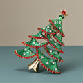 Sparkling Rhinestone Christmas Tree Brooch Pin 6W6JPB59