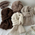 Solid Color Knit Scarves - DippedShop Wholesale - #9459