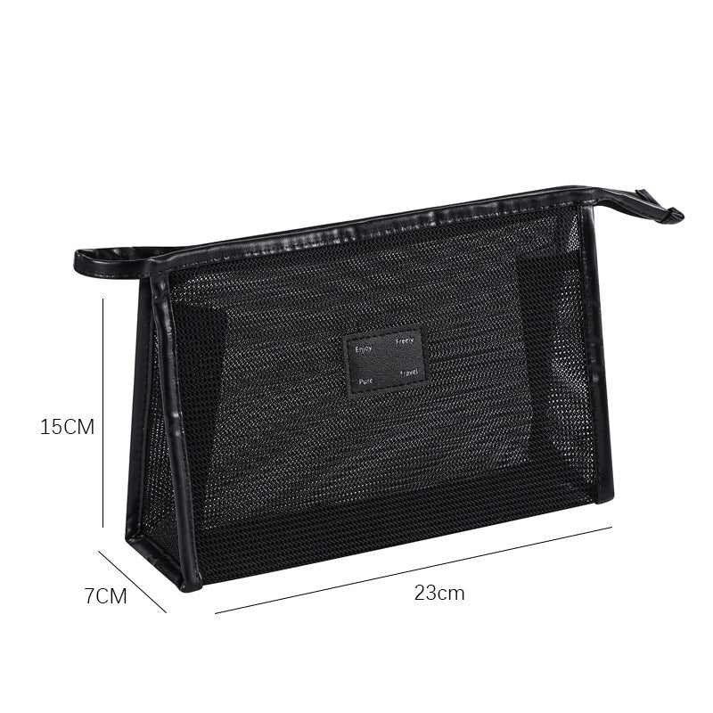 Solid Color Mesh Large Capacity Make Up Bags DP25C639