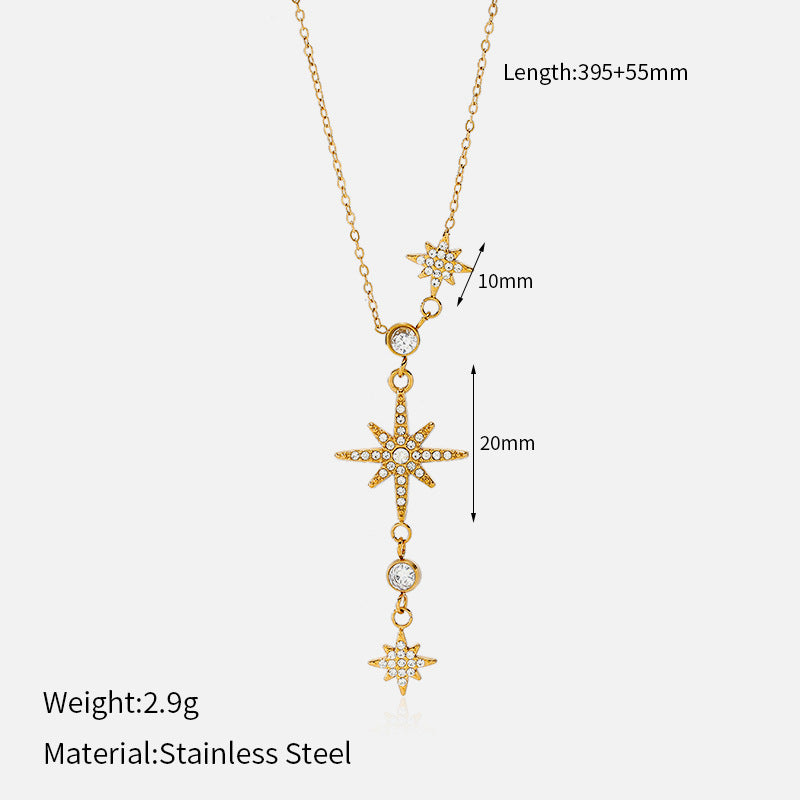 Elegant Gold Plated Rhinestones Sunflower Pendant Necklace 6W6JNC630