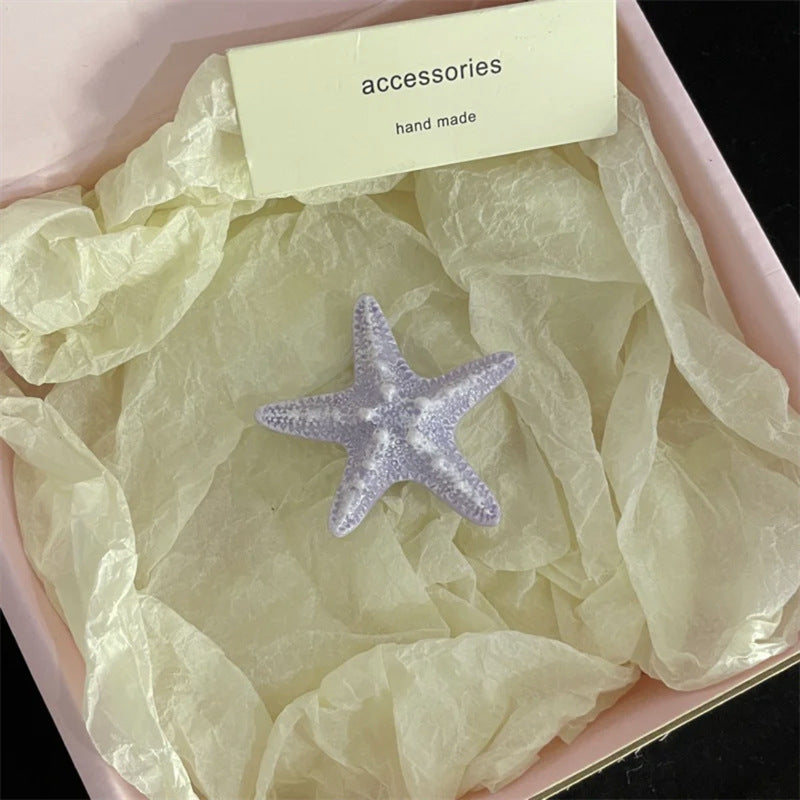 Cute Starfish Beach Side Hair Clip 8AS6HCP345L