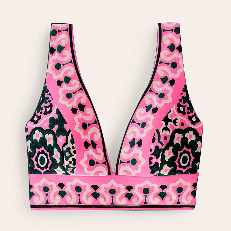 Vintage Flower Bikini Set - DippedShop Wholesale - #7123