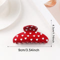 Heart Print Hair Clip - DippedShop Wholesale - #6323