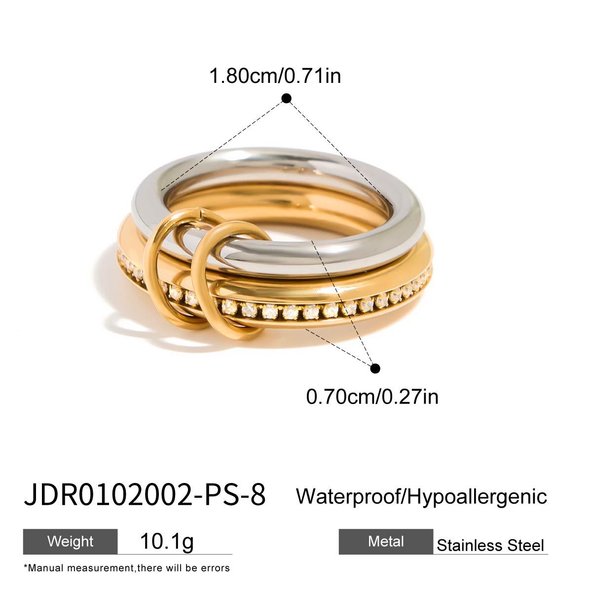 Multi-Layer Stackable Ring - DippedShop Wholesale - #6483