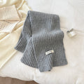Winter Soft Wool-Blend Warm Knit Scarf 6W6NSC95