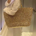 Stylish Gold Hollow Out Large Capacity Tote Bag MK2BK6W10BBG08