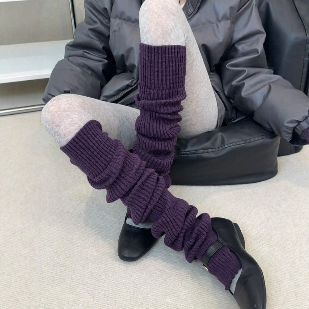 Chunky Ribbed Knit Leg Warmers - DippedShop Wholesale - #1715