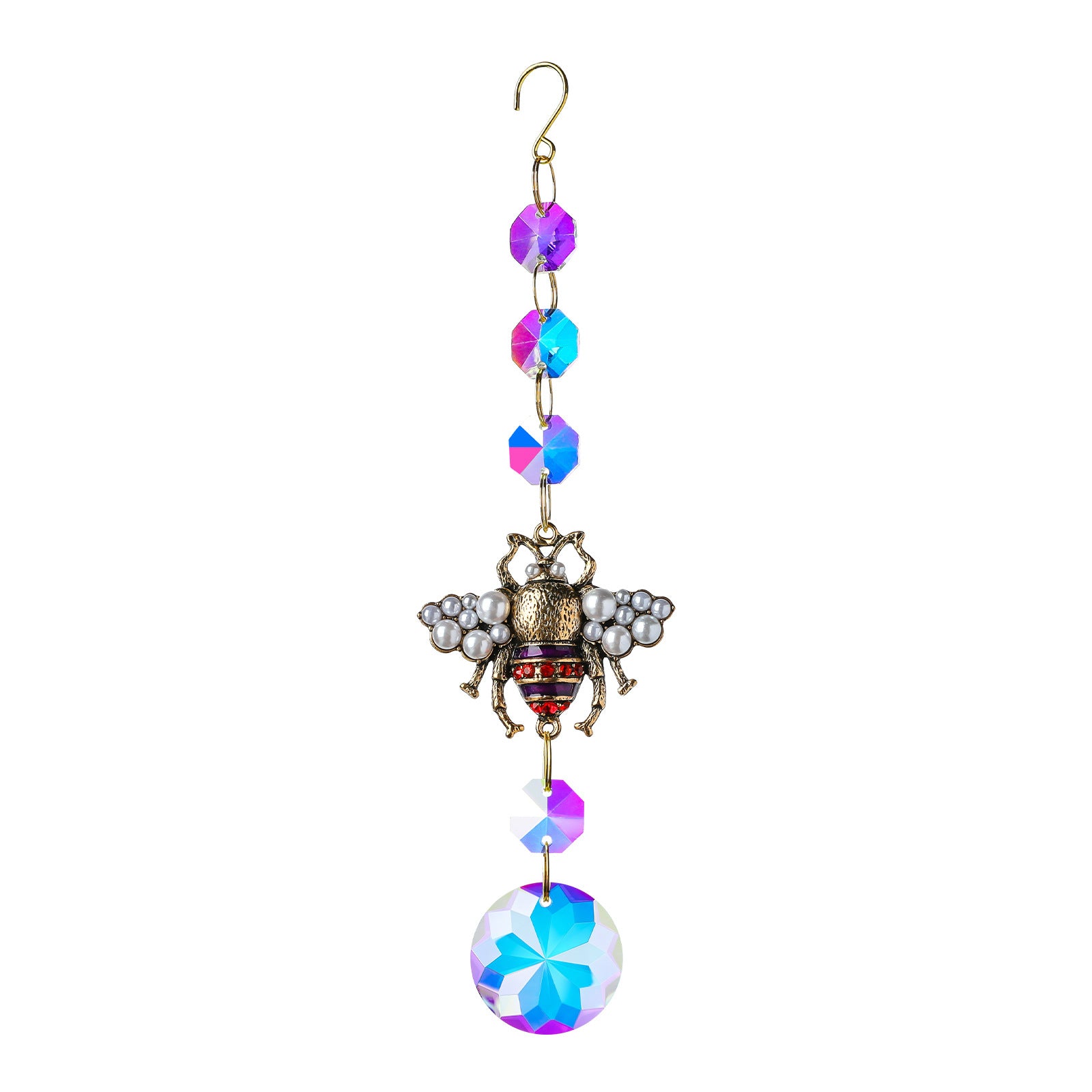 Halloween Jeweled Spider Crystal Suncatcher 6H7HLS140