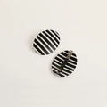 Cute Color Contrast Striped Acetate hair Clip 8AS6HCP321T