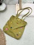 Cute Funny Animal Embroidery Lightweight Shoulder Bag 6W10BBG2501