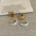 Chunky Woven Hoop Earrings - DippedShop Wholesale - #4099