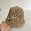 Crochet Foldable Bucket Hat - DippedShop Wholesale - #5171