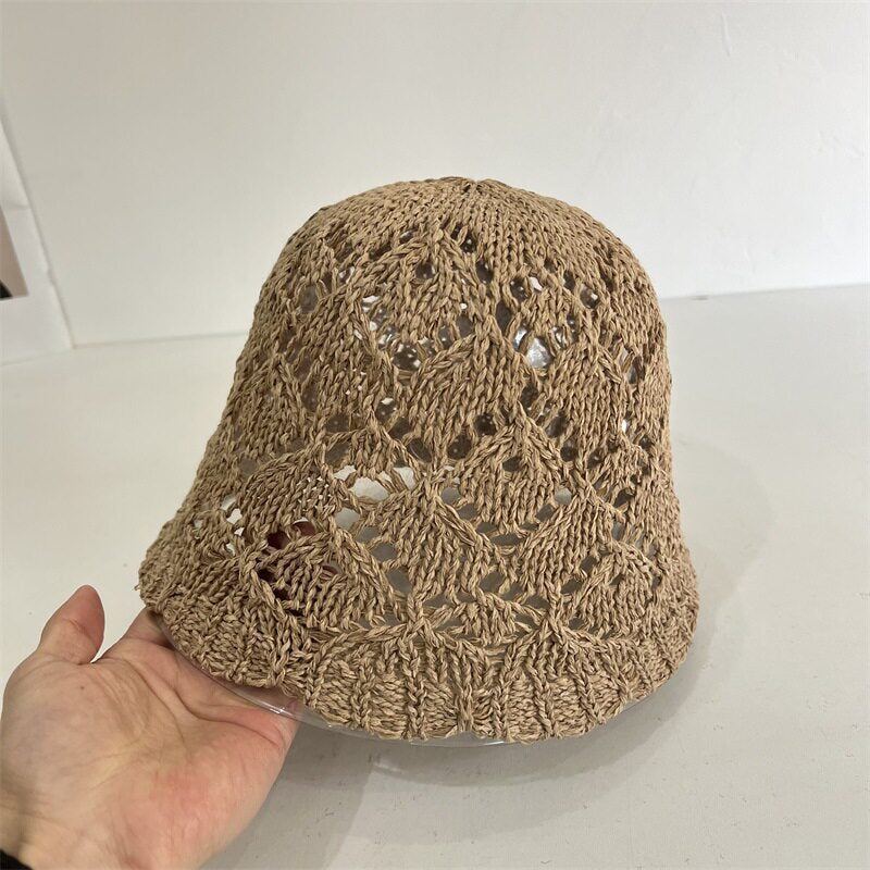 Crochet Foldable Bucket Hat - DippedShop Wholesale - #5171