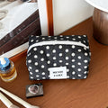 Stylish Polka Dots Print Portable Cosmetic Bag 6C5CO284