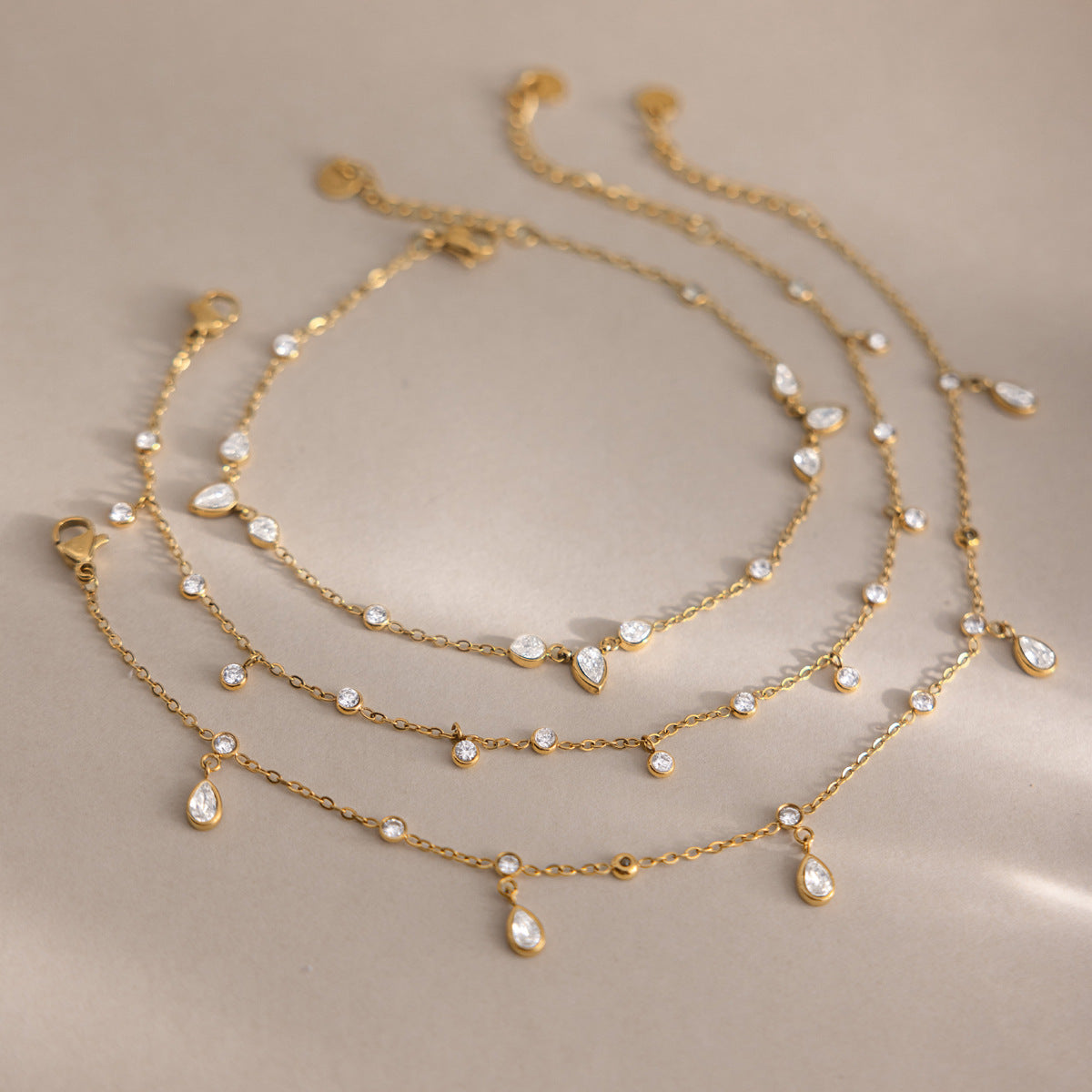 Minimalist Sparking Zirconia D - DippedShop Wholesale - #4771