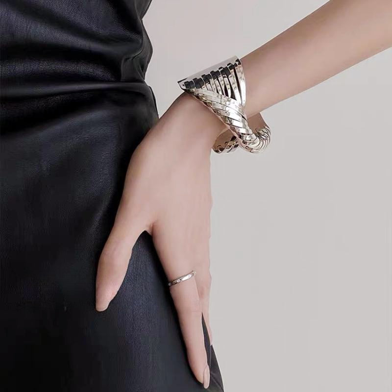 Cross Irregular Open Metal Bracelets DP25B579