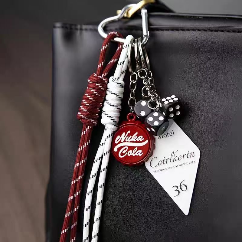 Minimalist Braided Rope Keychain Bag Charm DP25C782