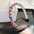 Stylish Sparkling Rhinestones Twist Hair Band 8AS6HBD60T