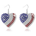 Trendy Sparkling Rhinestones Star Pendant Hook Earrings 8ZA6JER301L