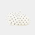 Trendy Polka Dots Foldable Beret Hat 8BK6HAT198L