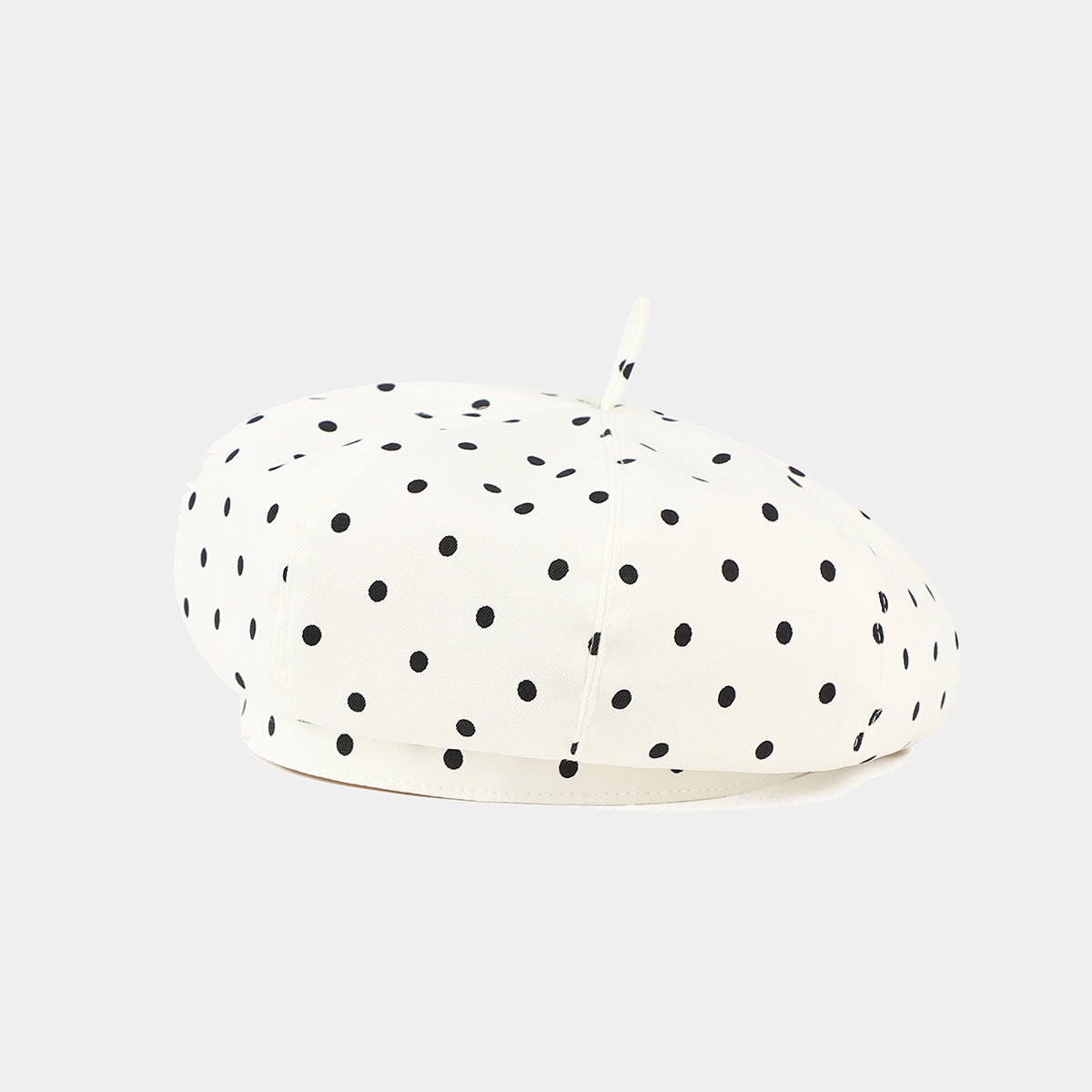 Trendy Polka Dots Foldable Beret Hat 8BK6HAT198L
