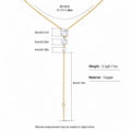 Elegant Gold Plated Heart Rhinestones Pendant Necklace 6W6JNC643