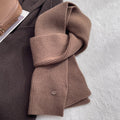 Solid Color Wool Blend Warm Knit Scarf 6W6NSC69