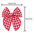 Plaid Bow Knot Hair Clips - DippedShop Wholesale - #7795