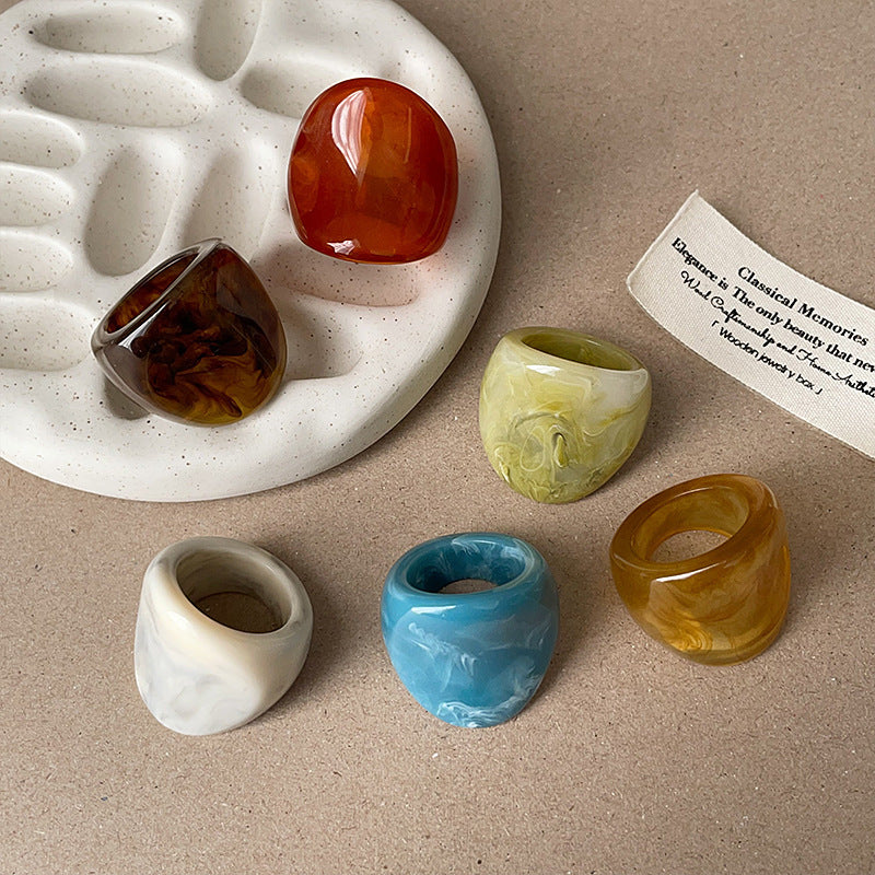 Chunky Resin Ring - DippedShop Wholesale - #2035