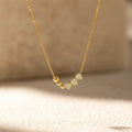 Elegant Gold Plated Heart Rhinestones Pendant Necklace 6W6JNC643