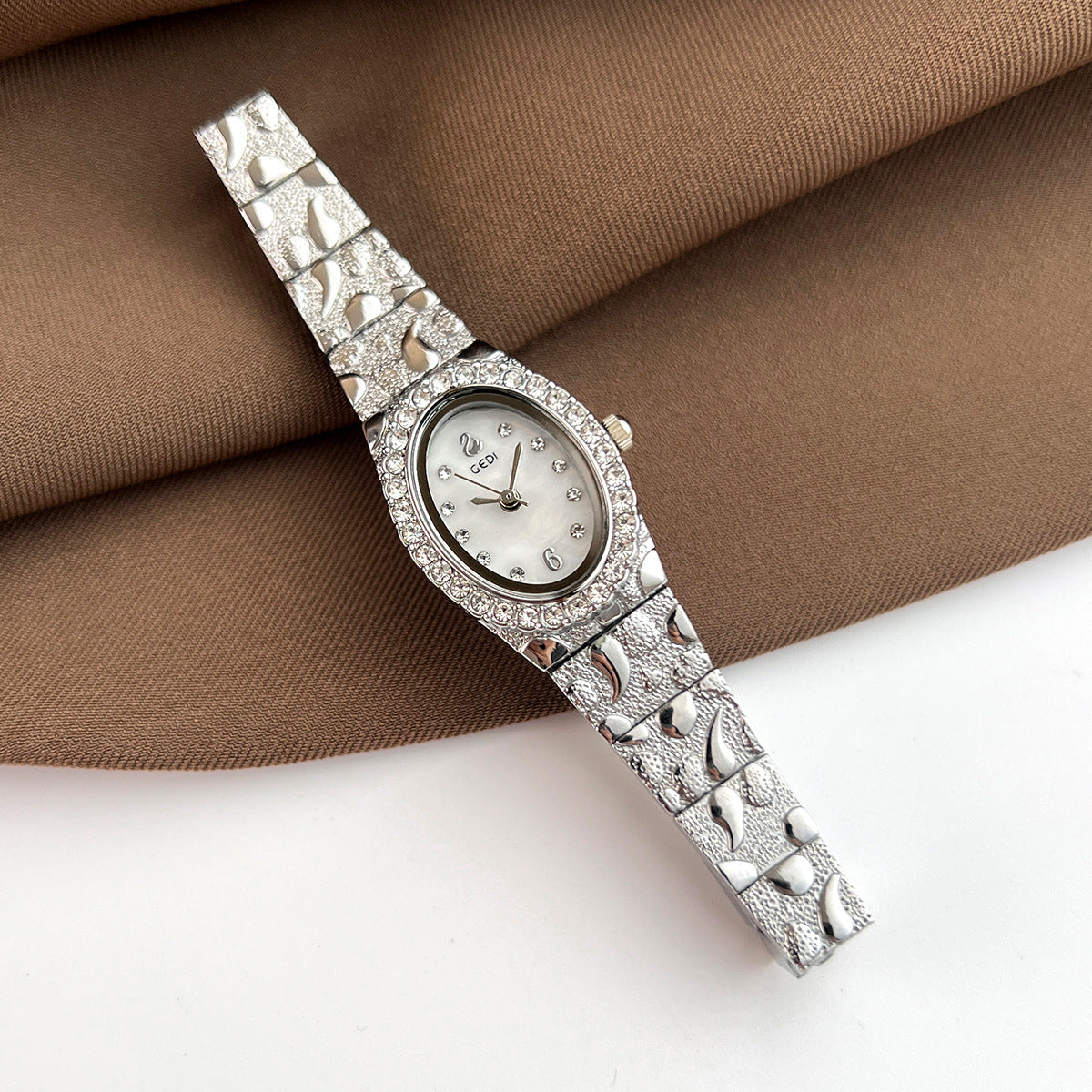 Rhinestone Analog Dress Watch - DippedShop Wholesale - #7027