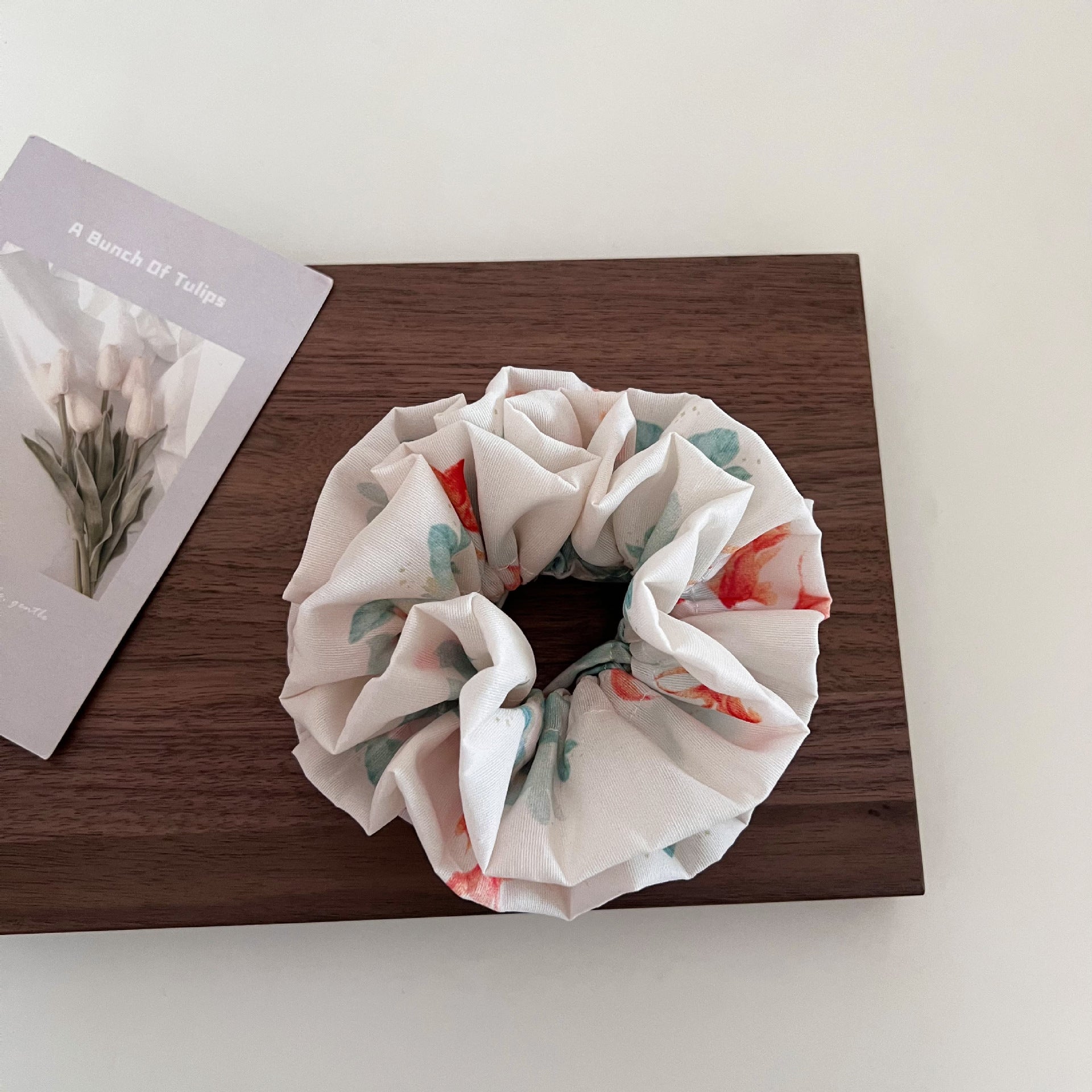 Elegant Goldfish Print Square Elastic Hair Scrunchies MK2BW6W6HSR72