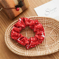 Polka Dot Plaid Hair Scrunchie - DippedShop Wholesale - #9779