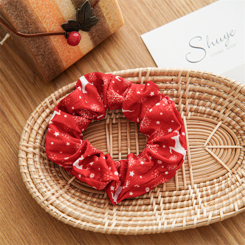 Polka Dot Plaid Hair Scrunchie - DippedShop Wholesale - #9779