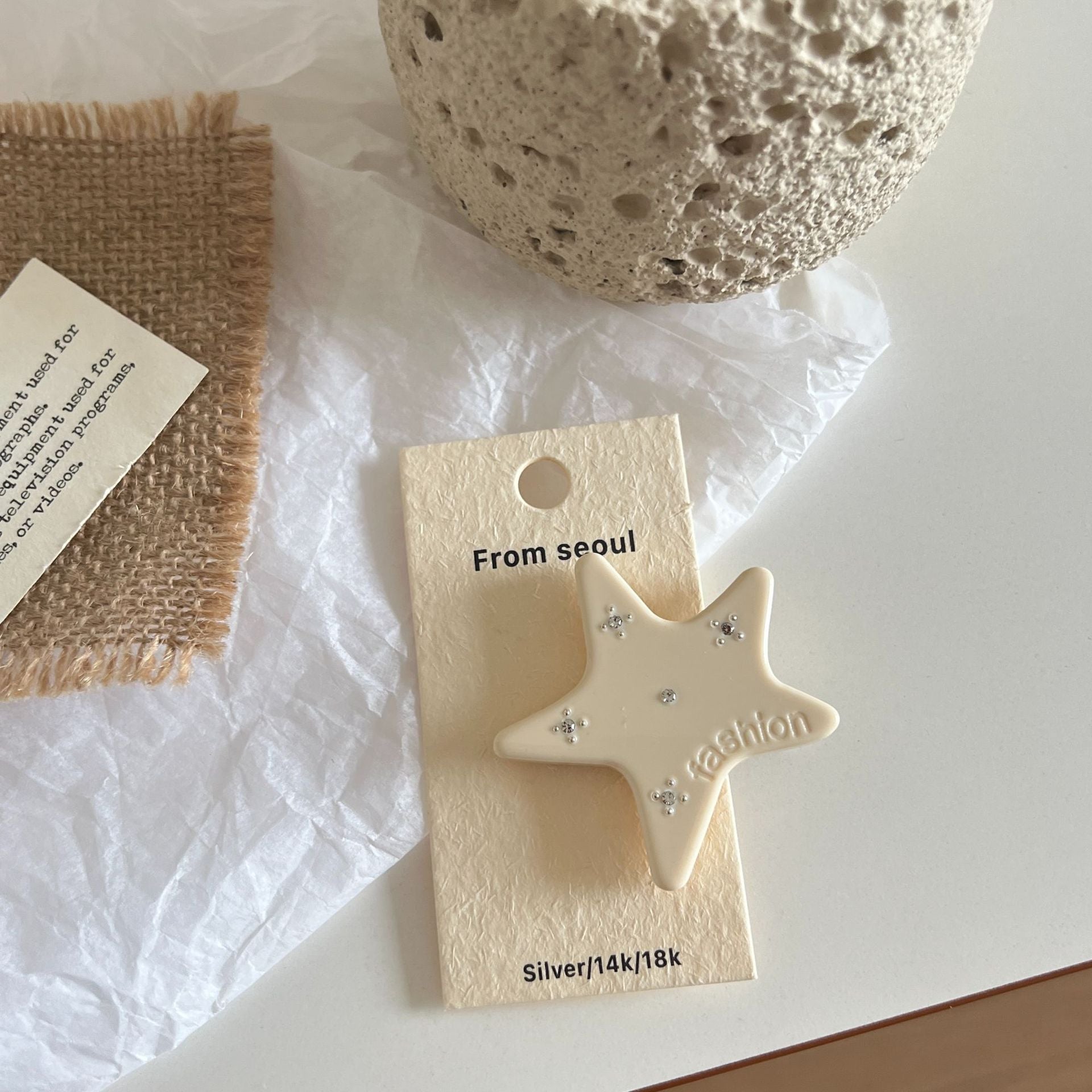 Cute Solid Color Star Duckbill Hair Clip MK2PM6W6HCP07