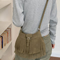 Fringe Underarm Tote Bag - DippedShop Wholesale - #9443