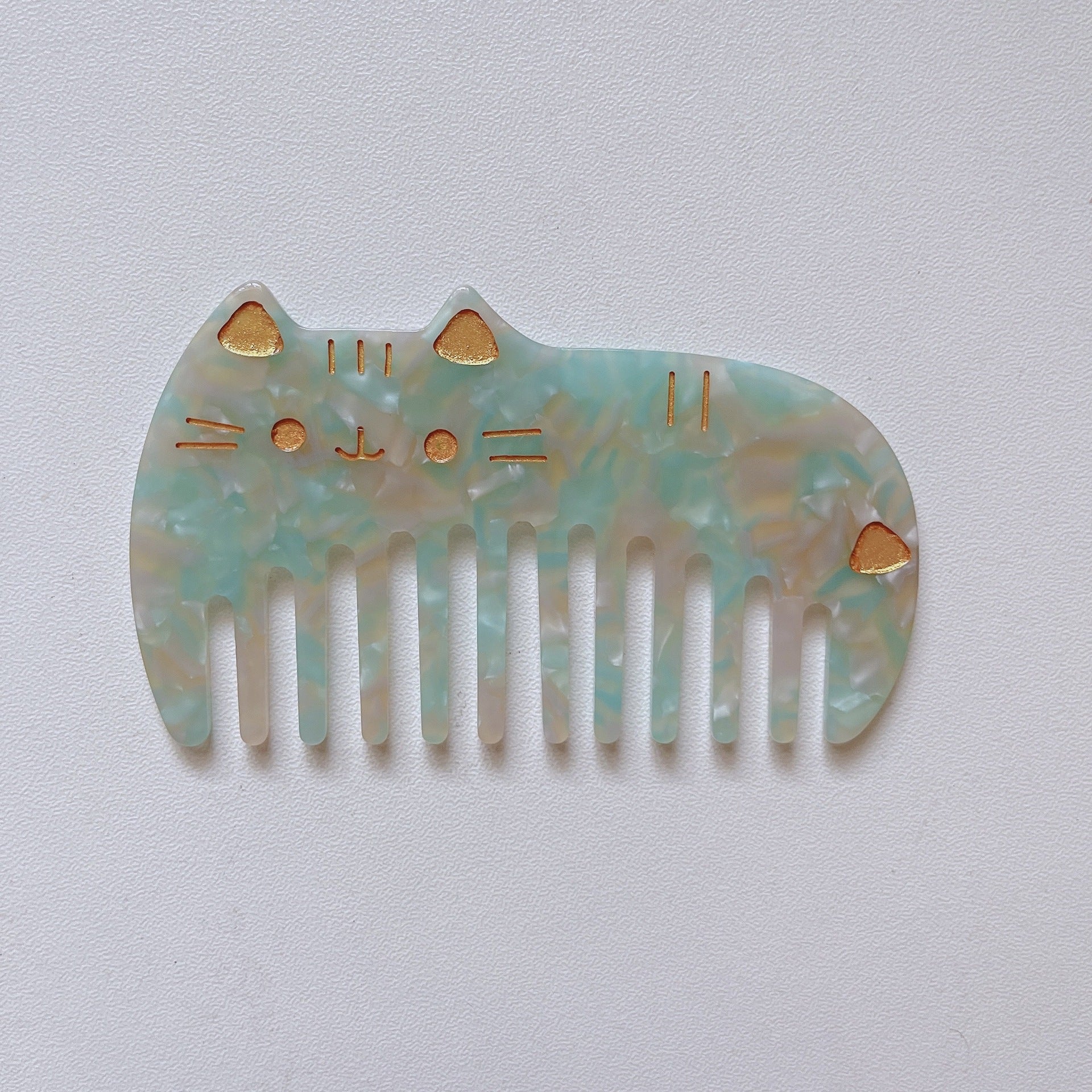 Wide Teeth Acetate Hair Combs - DippedShop Wholesale - #3699