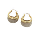 Chunky Amber Resin Teardrop Hoop Earrings 6W6JER941