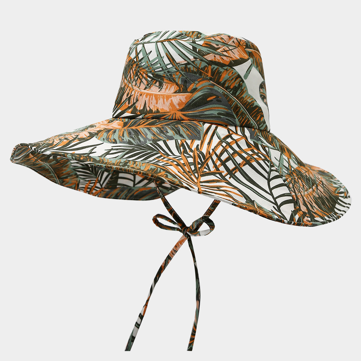 Fashion Floral Print Wide Brim Bucket Hat MK2BW6W6HAT107
