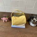Minimalist Solid Color Suede Handbag 6W10BBG1380