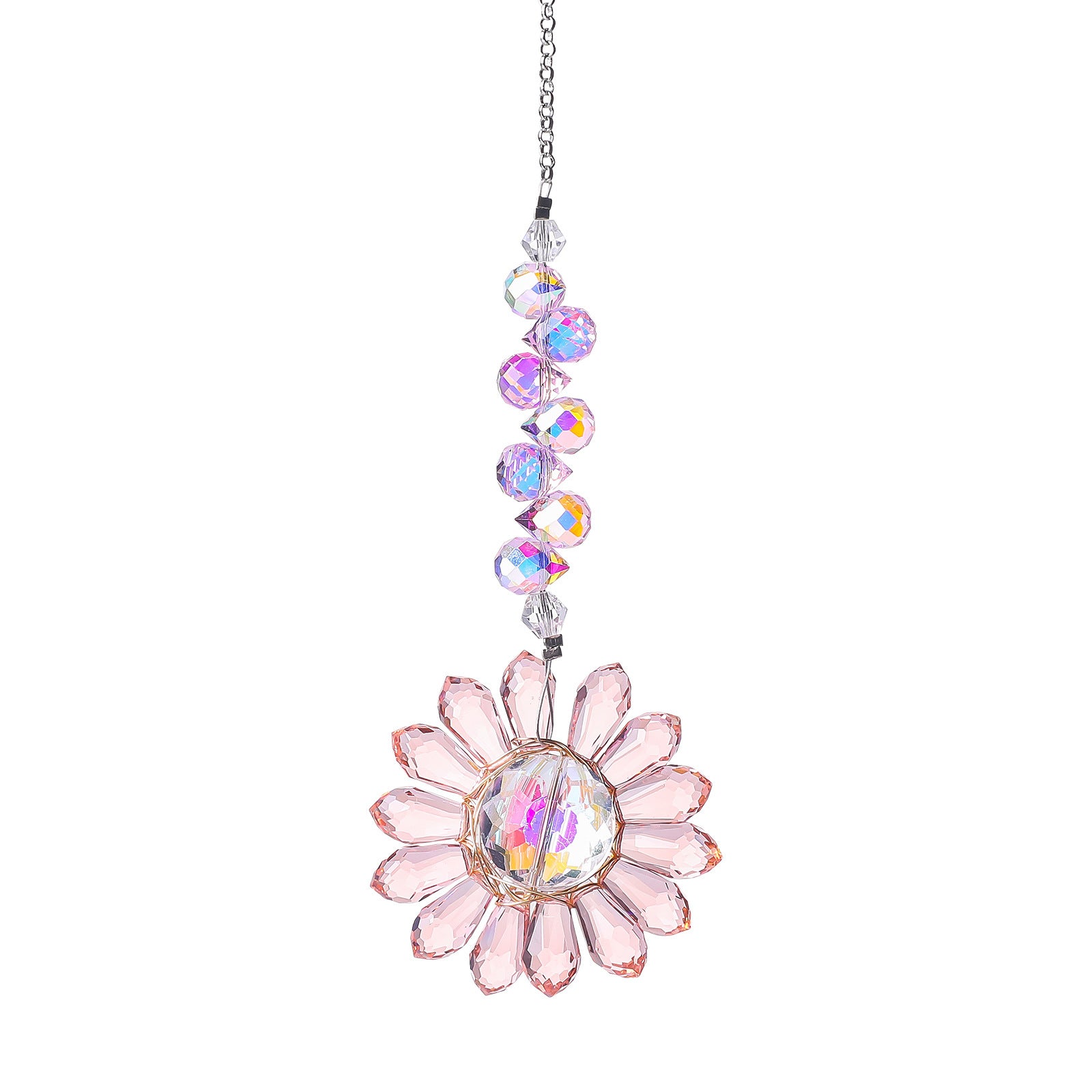 Crystal Floral Pendant Wind Chimes Suncatchers MK2CZAS6H7HLS56