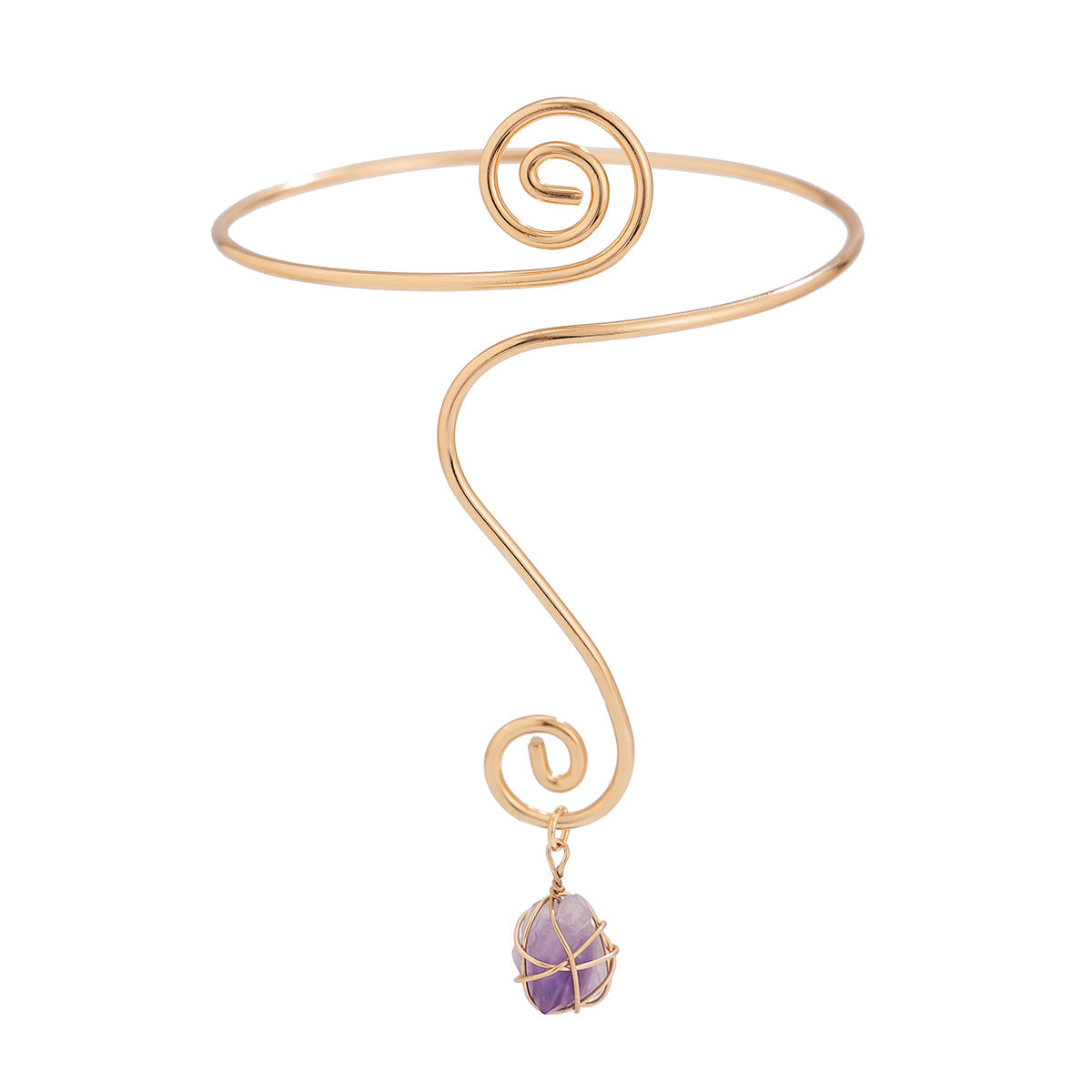 Stylish Gold Plated Wire-Wrapp - DippedShop Wholesale - #6643