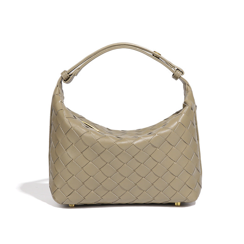 Minimalist Solid Color Woven Mini Handbag 6W10BBG2420